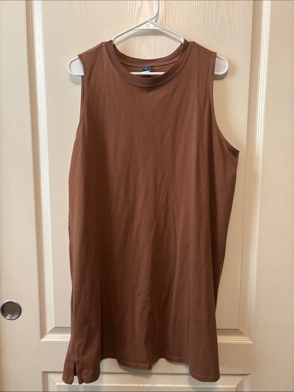 Old Navy Brown Sleeveless T-Shirt Dress